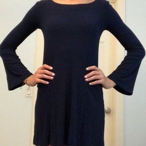F21 Navy Blue Long Sleeve Dress Size XS
